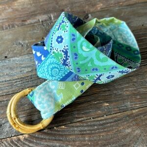 Eliza B bamboo O-ring tie belt Size Small